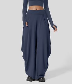 Wide Leg Casual Pants, Womens Straight Leg Pants, Flowy Wide Leg Pants, Plain Leggings, Wrap Pants, Mood Indigo, Wide Leg Palazzo Pants, Casual Wide Leg Pants, Flowy Pants