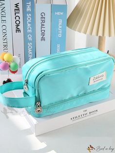 Bird in Bag - Aesthetic Capacity Pencil Case Bag with Kawaii Stationery Holder for Students at School Trendy Portable Pencil Case For School, Casual Portable Rectangular Pencil Case, Trendy Portable Stationery For Students, Casual Portable Pencil Case For School, Rectangular Zipper School Stationery, Trendy School Pencil Case With Zipper, Trendy Portable Stationery For School, Trendy Portable School Stationery, Rectangular School Stationery With Zipper Closure