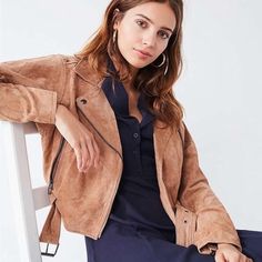 Nwt Blank Nyc (Blanknyc) Suede Dolman Jacket. Color Is Tan (Desert Sand). Size Xs. Super Rare And Hard To Find. As Pictured And Never Been Worn. Long Sleeve Biker Jacket For Fall Workwear, Chic Long Sleeve Cropped Jacket For Fall, Trendy Long Sleeve Biker Jacket For Work, Chic Long Sleeve Biker Jacket For Work, Dolman Jacket, Suede Moto Jacket, Desert Sand, Blank Nyc, Brunei Darussalam