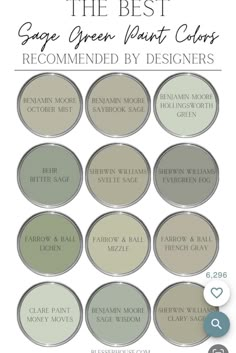 the best sage green paint colors recommended by designers and tips for choosing which one to use