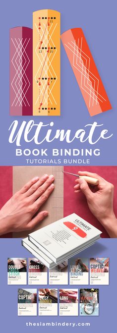 the ultimate book binding guide for beginners to make them look like they're making something