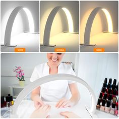 four images show how to light up an arch