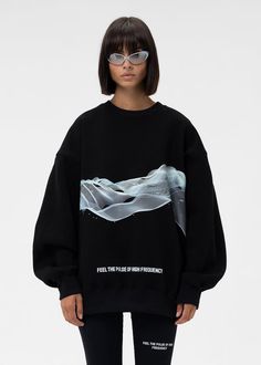 Sweatshirt – ALMZV Cotton Graphic Print Hoodie With Drop Shoulder, Graphic Print Cotton Hoodie With Drop Shoulder, Cotton Graphic Print Drop Shoulder Hoodie, Oversized Sweater With Ribbed Cuffs For Streetwear, Trendy Oversized Crew Neck Sweatshirt, Oversized Graphic Print Sweater For Spring, Oversized Crew Sweater For Streetwear, Trendy Boxy Fit Sweatshirt With Drop Shoulder, Oversized Long Sleeve Sweatshirt With Graphic Print