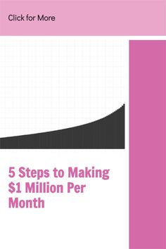 the cover of 5 steps to making $ 1 million per month, with pink background