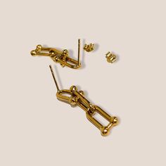 Handmade | 18K Yellow Gold Metal: 18K Saudi Yellow Gold Approx. Weight: 3-4g Gold Metal, Cufflinks, Stud Earrings, Yellow Gold, Chain, Yellow, Gold