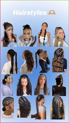 Hairstyles For Chubby Faces, Preppy Hairstyles, Mixed Curly Hair, Lazy Hairstyles, Easy Hairstyles For Thick Hair, Cute Curly Hairstyles