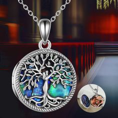 The Tree of Life symbolizes good luck, health, growth, and strength. This locket, inlaid with colorful abalone shell, exudes mystery, elegance, and charm, making it a unique gift for someone you love. 🌲 ❤️ Material Composition: Crafted from 100% 925 sterling silver with an oxidation process for a vintage and classic look. Features: Decorated with abalone shell, it is lead-free, nickel-free, hypoallergenic, and safe for sensitive skin. 🌲 ❤️ Size Pendant Dimensions: 26 x 18.2 mm (1.02 x 0.71 inc Abalone Shell Round Pendant Jewelry Gift, Engraved Mother Of Pearl Necklaces For Gifts, Mother Of Pearl Engraved Necklace For Gift, Engraved Mother Of Pearl Jewelry Gift, Engraved Mother Of Pearl Jewelry For Gift, Mother Of Pearl Inlay Jewelry For Gifts, Abalone Shell Inlay Jewelry For Gifts, Round Pendant Necklace With Inlay For Gift, The Tree Of Life