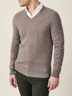 Venezia - Crafted in Italy | Luca Faloni V-neck Polo Sweater For Work, Elegant V-neck Sweater For Business Casual, Classic Fitted Wool V-neck Sweater, Classic V-neck Sweater With Ribbed Cuffs, Classic Fitted V-neck Polo Sweater, Merino Wool V-neck Sweater For Layering, Elegant V-neck Polo Sweater For Fall, Fitted Cashmere V-neck Sweater For Work, Classic Cashmere V-neck Sweater With Long Sleeves