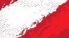 an abstract red and white background with halftone dots on the bottom left side of the image