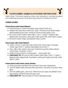 an image of a menu for the youth chess and activities for practice, with instructions