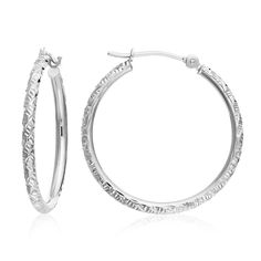 "Hoops with a shiny twist! Perfect with your favorite jeans or a night out with that pretty dress you were saving. Comes as a pair ❤️ precise hand engraved details decorate these earrings \"A pair of hoops will make a woman feel beautiful\" ---------- Details ---------- ◆ Handmade from solid 14K Pure Yellow Gold (Stamped \"14K\" for authenticity) ◆ The perfect everyday earrings comfortable to sleep in ◆ Every part of this hoop is handmade by us with love, here in Queens, New York ◆ Free Insured Engraved Small Hoop Earrings For Gift, Engraved Small Hoop Earrings As Gift, Engraved Silver Hoop Jewelry, Silver Engraved Hoop Jewelry, Small Engraved Hoop Earrings, Silver Hoop Jewelry With Engraving, Engraved Small Hoop Sterling Silver Earrings, Small Hoop Engraved Sterling Silver Earrings, Engraved Sterling Silver Hoop Earrings For Anniversary