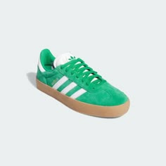 adidas Gazelle ADV Shoes - Green | Free Shipping with adiClub | adidas US Adidas Green Sneakers With Vulcanized Sole, Green Custom Sporty Sneakers For Skateboarding, Green Sporty Custom Sneakers For Skateboarding, Sporty Green Custom Sneakers For Skateboarding, Green High-top Skateboarding Sneakers, Green Low-top Sneakers For Skateboarding, Green Adidas Sneakers With Logo, Green High-top Skate Shoes With Gum Sole, Green Vulcanized Sole Sneakers For Skateboarding