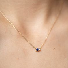 Blue Sapphire Diamond necklace in 14K solid yellow gold in cluster set. A minimal necklace for women with natural gemstones. A great Valentines Day Gift for her. D E T A I L S ● Metal: 14K solid gold, 14K white gold or 14K rose gold ● Gemstones: Sapphire, round cut 3mm, Diamond, brilliant cut, 2mm ● Gemstones Weight: Sapphire 0.10 ct, Diamond 0.03 ct ● Length: 40 cm - 16 inches H O W ∙ T O ∙ O R D E R Choose from the drop-down menu the available options (Metal) and leave us a note for any specia Sapphire And Diamond Necklace, Elegant Sapphire Birthstone Necklace For Anniversary, Elegant Sapphire Birthstone Necklace In 14k Gold, Elegant Birthstone Necklace For Birthday, Elegant Sapphire Birthstone Necklace In Yellow Gold, Sapphire Birthstone Necklace For Anniversary, Elegant Yellow Gold Sapphire Birthstone Necklace, Elegant 14k Gold Birthstone Necklace For Birthday, Elegant Sapphire Jewelry For Birthday