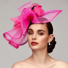 Category:Headpiece,Fascinators,Hats,Kentucky Derby Hat,Headwear; Embellishment:Feather,Flower,Floral; Gender:Women's; Quantity:1PC; Style:Flowers; Occasion:Kentucky Derby,Horse Race,Ladies Day,Melbourne Cup; Material:Net,Feather; Head Circumference:54-58; Front page:WE; Shipping Weight:0.070