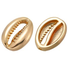 PRICES MAY VARY. [REAL 18K GOLD PLATED BRASS]: Seashell shaped beads crafted from 18k gold plated brass, offer a luxurious finish that is both durable and corrosion-resistant. [1 BOX 12PCS SEASHELL BEADS]: Comes with 12pcs small cowrie shell beads and 1pc small plastic container, a plastic box is included to help you store and protect your jewelry clasps. [SEASHELL DESIGN]: Inspired by the elegance of seashells, shell charms boast a captivating shape that will complement any jewelry ensemble. Whether you're creating a necklace, bracelet, or earrings, these beads are sure to add a unique charm. [SMALL SHAELL BEADS]: About 14x10x4mm/0.55x0.39x0.16inch, hole: 0.8mm/0.03inch. [WIDE APPLICATION]: Perfect for a wide range of diy projects, shell-shaped beads can be attached to necklaces, bracelet Sea Witchery, Beach Beads, Seashell Design, Small Plastic Containers, Plastic Container, Jewelry Clasps, Jelly Shoes, Jewelry Making Charms, Beads Charms