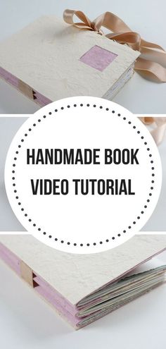 the handmade book is open and ready to be used