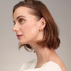 For pierced ears It does not come in pair It's a single earring Hand fabricated Gold is gold plated 18k over sterling silver Fine filigree Dimensions: 0.45" diameter Jewelry Gold Plated Ear Cuff, Gold Plated Huggie Ear Cuff, Gold Huggie Wrap Earrings, Yellow Gold Ear Cuff For Wedding, Gold Clip-on Wrap Earrings, Gold Huggie Wrap Earrings For Pierced Ears, Gold Fine Jewelry Ear Climbers For Wedding, Formal Yellow Gold Pierced Cartilage Earrings, Gold Plated Ear Cuff For Wedding