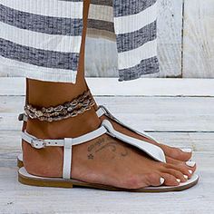 Buy More, SAVE More!




Heel Height
Flat


Occasion
Casual


Pattern Type
Plain


Season
Autumn,Spring,Summer


Style
Sexy


Toe
Peep Toe


Upper Material
PU Chic T-strap Sandals For Beach, Chic T-strap Sandals For Vacation, Chic Summer Beach Sandals, Chic Beach Sandals For Summer, Round Toe T-strap Sandals For Summer Beach, Open Toe T-strap Sandals For The Beach, Single Toe Strap Sandals For Summer Beach, Single Toe Strap Sandals For Summer Vacation, Chic Summer T-strap Sandals With Toe Post