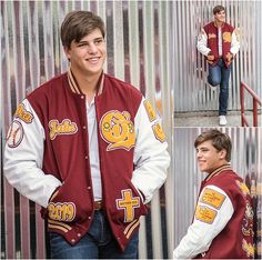 Senior Picture Ideas For Guys Letterman Jackets, Letter Jacket Senior Pictures, Wrestling Team