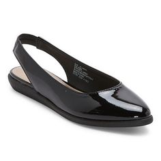 These east 5th women's Maya ballet flats are a classy take for your everyday wardrobe. Made from patent faux leather, these pointed-toe shoes have a low heel and a slingback strap closure. Wear them with tailored pants and a blouse or a dress.Closure Type: SlingbackShoe Heel Height: 3/4 InchUpper/Outer Base Material: 100% PolyurethaneShoe Lining Material: SyntheticSole Material Content: 100% Thermoplastic-RubberToe Type: Pointed Toe, Closed ToeShoe Strap Type: Slingback StrapCare: Wipe CleanHeel Ballet Shoes Flat, Shoes Ballet Flats, Ballet Flats Black, Slingback Flats, Black Ballet Flats, Pointed Toe Shoes, Tailored Pants, Toe Shoes, Ballet Flat Shoes