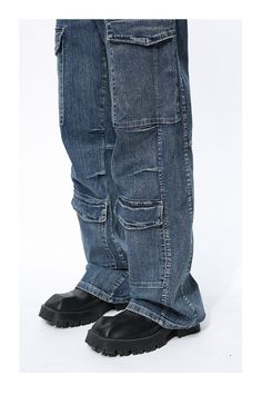 Revive the legend of Pre-millennium fashion with our 2023 Spring-Summer Collection Carpenter Stonewashed Jeans for Men! These hip-hop-inspired jeans feature a mid-waist. zipper & button closure and are crafted from pebble-washed fabric in a baggy silhouette. Why You'll Fall In Love Embodying the conventional appeal of the 90s. these carpenter jeans are a perfect blend of old-school style and trendy sophistication. Their unique rock-washed finish gives them an irresistible texture and a relaxed. effortless look. The mid-waist and zipper/button closure ensure a perfect fit. Unmissable Highlights: 90s Vibe: Feel the nostalgia of the 90s with these jeans. crafted with all the classic hallmarks of the decade. Baggy Silhouette: The relaxed fit of these jeans gives you unmatched comfort. allowing Utility Cargo Jeans For Streetwear, Utility Cargo Jeans With Zip Fly For Streetwear, Urban Style Denim Blue Bottoms With Zip Fly, Straight Leg Denim Cargo Jeans With Zip Fly, Trendy Denim Cargo Jeans With Zip Fly, Urban Denim Blue Bottoms With Zip Fly, Urban Style Medium Wash Bottoms With Zip Fly, Hip Hop Straight Leg Medium Wash Jeans, Hip Hop Straight Leg Jeans In Medium Wash