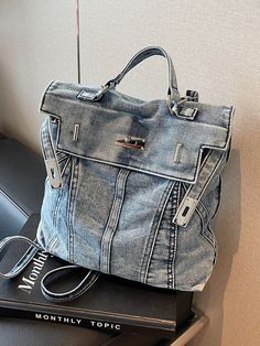 Handle/Strap Type : detachable Style : fashion Exterior : none Carrying System : Physiological Curve Back Rain Cover : No Lining Material : nylon Closure Type : hasp Backpacks Type : Softback Pattern Type : Solid Gender : WOMEN Main Material : Denim CN : Hebei Item Type : Backpacks WHAT ABOUT REFUND?   Fast refund,100% Money Back Guarantee. If your product is defective or doesnt work properly, let us know and well send you a replacement one. We believe in our products so much that we offer a 30-day No-Hassle refund policy. If youre unhappy about your purchase, send us the product back and well refund your money immediately. Travel Denim Shoulder Bag With Adjustable Strap, Denim Blue Backpack For Travel, Denim Shoulder Bag With Adjustable Strap For Travel, Denim Travel Bag With Adjustable Strap, Travel Denim Bag With Adjustable Strap, Denim Blue Travel Backpack With Zipper Closure, Denim Blue Travel Backpack With Zipper, Denim Blue Backpack For Daily Use, Travel Denim Backpack