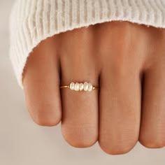 Jewelry Promo, Forever Ring, Rings Beautiful, Freshwater Pearl Ring, Jewelry Lookbook, Elegant Ring, Simple Jewelry, Dream Jewelry, Stainless Steel Rings