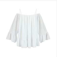 Chiffon Topshop White Wavy Edge Tank Top Semi Sheer Loose Flowy Flopper Shirt Breezy Summer Blouse With Ruffles, Summer Breezy Blouse With Ruffles, Feminine Ruffled Blouse For The Beach, Feminine Beach Blouse With Ruffles, Elegant Vacation Blouse With Ruffles, Elegant Ruffled Blouse For Vacation, Feminine Ruffled Blouse For Vacation, Flowy Ruffled Blouse For The Beach, Elegant Beach Tops With Ruffles