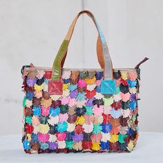 Item Code: 2212717330494Item Type: Tote Bag,Shoulder BagGender: WomenStyle: Fashion,CasualMain Material: LeatherLining Material: PolyesterClosure Type: ZipperPattern Type: FloralPopular Elements: SplicedApplicable Occasions: Party, Engagement Anniversary ,Vacation Gift,Traveling.Number of Handles/Straps: two handles,one strapPS:We adopt the top leather,each bag is limited edition.There may be a little different in the color and the leather grains.Length: 33.00 cm/ 12.99 "Width: 13.00 cm/ 5.12 "Height: 29.00 cm/ 11.42 "Handles Height: 22.00 cm/ 8.66 " Cheap Crossbody Bags, Fashion Tote Bag, Leather Floral, Floral Decoration, Avant Garde Fashion, Designer Crossbody Bags, Colored Leather, Engagement Anniversary, Free Sewing