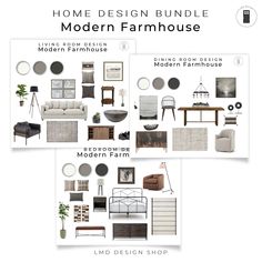 the home design bundle for modern farmhouse house