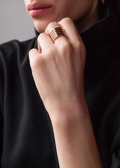 Camil Ring Minoux Reversible Ring, Dot Ring, Handmade Rings, Rings Necklaces, Portland Oregon, Gold Watch, Portland, Pre Order, Oregon