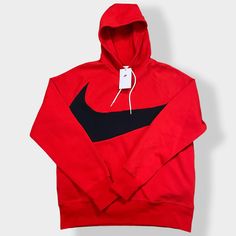 Nike Sportswear Swoosh Tech Fleece Hoodie Red Black DD8222-657 Mens size Medium New with Tags PRICE IS FIRM!!! Comes from a pet/smoke free home. Carefully packaged and quickly shipped. Nike Vintage Sweatshirt, Nike Tech Fleece Jacket, Nike Crewneck Sweatshirt, Nike Pullover Hoodie, Vintage Nike Sweatshirt, Tech Fleece Hoodie, Shirts Nike, Nike Fleece, Nike Pullover