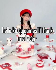 Hello Kitty Games App, Websites To Play Games For Free, Free Games To Play, Kawaii Games App Iphone, Cute Online Games, Pfps Hello Kitty, Fun Games To Download, Cutecore Games, This Or That