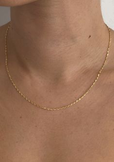 Mariner Chain Necklace - Kinn Dainty Yellow Gold Oval Link Chain Necklace, Minimalist Figaro Chain Necklaces With Oval Link, Minimalist Figaro Chain Necklace With Oval Links, Classic Necklaces With Delicate Oval Chain, Minimalist Necklaces With Figaro Chain And Oval Link, Classic Oval Necklaces With Delicate Chain, Classic Oval Necklace With Delicate Chain, Delicate Figaro Link Chain Necklace, Elegant Oval Link Cable Chain Necklace