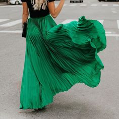 F00180572-303 Color Block Fashion, High Waist Jumpsuit, Colour Blocking Fashion, Slim Jumpsuit, Bohemian Skirt, High Waist Skirt, Hem Skirt, Green Skirt, Sequin Top