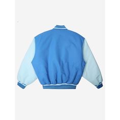 Step into nostalgia with this Blue's Clues varsity jacket, featuring charming embroidered art of Blue on the left lapel. Designed for both style and convenience, this officially licensed jacket boasts front pockets for practicality and snaps for easy closure. Crafted from 100% polyester, it offers durability and comfort. For care, simply machine wash it on cold and tumble dry low to keep it looking fresh. Blue Character Art, Blue Blues Clues, Plaid Peacoat, Blue's Clues, Blue’s Clues, Winter Shorts, Embroidered Art, Peacoat Jacket, Cropped Cardigan Sweater