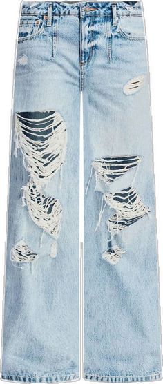 Distressed Cutoff Flare Jeans, Distressed Denim Cutoff Flare Jeans, Distressed Denim Flare Jeans With Cutoff, High Rise Washed Blue Distressed Cropped Jeans, Distressed High Rise Cropped Jeans In Washed Blue, Ripped Washed Blue Jeans For Fall, Ripped Medium Wash Rigid Denim Jeans, Light Wash Distressed Cropped Denim Jeans, Distressed Denim Cropped Jeans