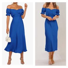 Blue Off-Shoulder Midi Dress Size: S=Us 4-6, M=Us 8-10, L=Us 12-14, Xl=Us 16 New To Poshmark? Sign Up With Code Styleyourself To Get $10 Off Your First Purchase. Shop My Closet For: Bohemian, Boho, Spring, Summer, Fall, Winter, Vacation, Cruise, Holiday, Photo-Shoot, Birthday, Occasion, Wedding, Fun, Casual, Party, Gift, Shopping, Girly, Trendy, Modest, Date Night, Chic, Classy, Classic, Elegant, Statement, Dressy, Fancy, Preppy, Feminine, Soft, Romantic, Bride, Lingerie, Sleepwear, Robe, Shoes, Blue Party Midi Dress With Straight Neckline, Blue Midi Dress With Straight Neckline For Party, Blue Maxi Dress With Straight Neckline For Party, Blue Maxi Dress With Sweetheart Neckline For Summer, Blue Midi Dress With Straight Neckline For Date Night, Blue Fitted Off-shoulder Dress For Night Out, Blue Midi Dress With Straight Neckline For Brunch, Elegant Off Shoulder Midi Dress For Day Out, Blue Dress With Straight Neckline For Spring