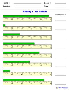 printable ruler worksheet for students to learn how to measure the height and length