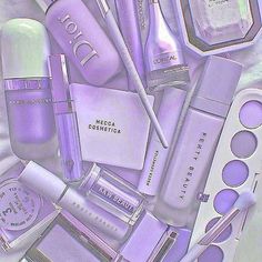 Purple Core Aesthetic, Purple + Core + Aesthetic, Theme Rp Soft Purple, Purple Skincare, Purple Desserts, Makeup Backgrounds, Purple Things