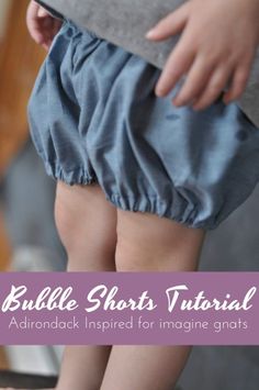 bubble-shorts-tutorial-header Bubble Shorts, Diy Sy, Sewing Shorts, Shorts Pattern, Shorts Tutorial, Free Sewing Pattern, Sewing Patterns Girls, Diy Vetement, Trendy Sewing