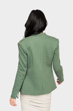 Your desk isn't the only place you can wear this versatile blazer cut with a minimized notched collar, this jacket is the perfect layer to refresh your look. Made with a soft stretchy knit and soft lining for all-day comfort. 56% Cotton | 44% Polyester Delicate Wash Cycle, Dry Flat. Length 25 3/4" (size small) If between sizes size down for a fitted look or up for a relaxed fit Jing is 5'8 and wearing size XXS in Black, Pink Smoke, Neon BerryTaylor is 5'8 and wearing size XS in Heather Grey Berry Red Lipstick, Sweatshirt Blazer, Black And Grey Rose, Luxe Lounge, Night Tops, Ruffle Trim Dress, Black Neon, Notch Collar, Layer Dress