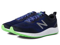 New Balance Fresh Foam Arishi v3 - Men's Running Shoes : Blue/White : The New Balance Fresh Foam Arishi v3 running shoes utilize a breathable mesh upper that allows for lasting comfort while you exercise. Predecessor: Arishi v1. Support Type: Neutral. Cushioning: High energizing cushioning. Surface: Road. Differential: 8mm. Traditional lace-up closure. Cushioned tongue and collar for added ankle support. Soft and breathable textile linings. Features a NB Response 1.0 performance insert for added Green Athleisure Running Shoes With Air Cushioning, Blue Trail Running Shoes With Breathable Mesh For Training, Green Breathable Sneakers For Errands, Lace-up Running Shoes With Gel Cushioning For Workout, Moisture-wicking Lace-up Running Shoes, Blue Trail Running Shoes With Breathable Mesh For Marathon, Green Running Shoes With Air Cushioning For Sports, Athleisure Trail Running Shoes With Gel Cushioning For Training, Blue Mesh Sneakers With Gel Cushioning