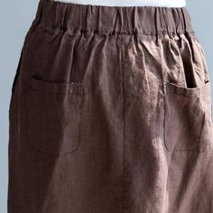 Stacked Misplaced Design Cotton Casual Wild Skirt – Babakud Skirts Fall, Linen Skirts, Vintage Chocolate, Linen Bottoms, Japanese Dress, Spring Fabric, Fall Fabric, Knitted Coat, Embroidery Craft