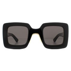 The GG0780S 005 Black Grey have a thick acetate square style frame with adjustable nose pads and the iconic interlocking GG logo on the temples. Gucci Brand, Grey Sunglasses, Gg Logo, Gucci Models, Secret Sale, Gucci Sunglasses, Sports Sunglasses, Brand Store, Grey Lenses