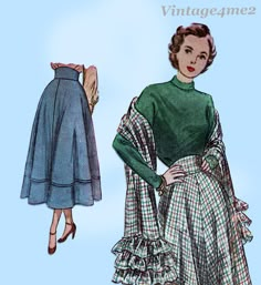 an image of a woman wearing a dress with ruffles