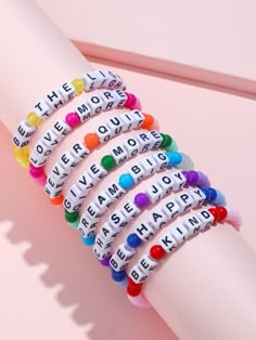 Gender: Girls Type: Beaded Color: Purple Material: Plastic Applicable Age: 3-12Y Product Measurements in cm : Size Diameter one-size 5.5 Kids Bead Bracelet, Winter Bracelet, Shoes Shein, Motivational Bracelets, Letter Bead Bracelets, Kids Bracelet, Sparkly Bracelets, Making Bracelets With Beads, Shoes Trendy