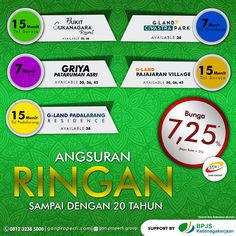 an advertisement for the indonesian festival, with different colors and numbers on green paper background