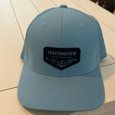 Like New Never Worn. Great Condition. Light Blue With Navy Detail Blue Hats For Spring Outdoor Activities, Fitted Casual Snapback Hat For Outdoor, Blue Casual Sports Fitted Hat, Blue Outdoor Hat, Fitted Blue Outdoor Hat, Blue Casual Snapback Hat For Outdoor Activities, Casual Light Blue Outdoor Hats, Casual Light Blue Hat For Outdoor, Blue Fitted Hat For Outdoor, One Size