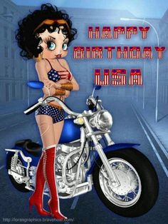 a woman is sitting on a motorcycle with the caption happy birthday to my friend